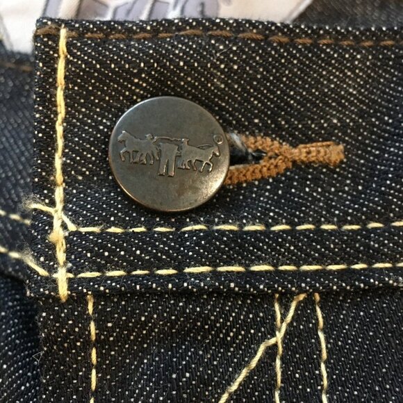 LEVI’S Skinny 511 Drk Denim Jeans Red Tab Black Label Back Zip Pockets W30 L30 - Picture 7 of 11